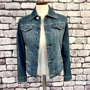 Jag Blue Denim Long Sleeve Jacket Size XSP